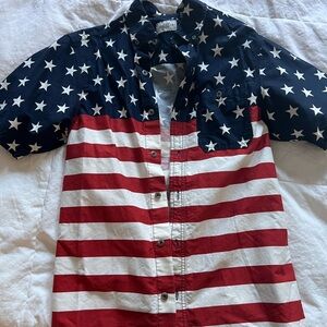 Men's Stars and Stripes Button Down Shirt